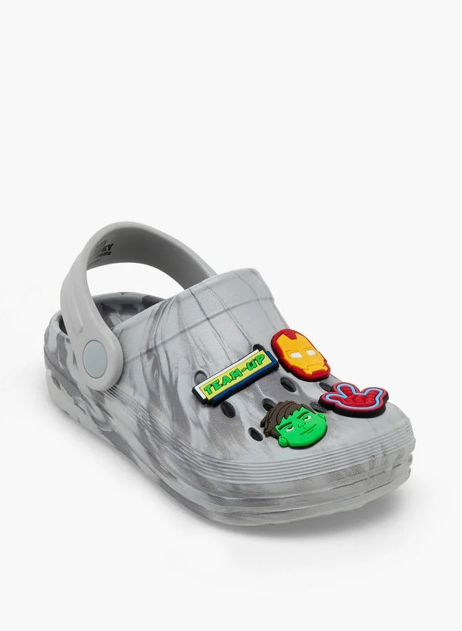 مارفل Boys Backstrap Avengers Accent School Clogs
