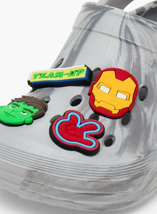 Marvel GREY Boys Backstrap Avengers Accent School Clogs for Men | Best Price UAE