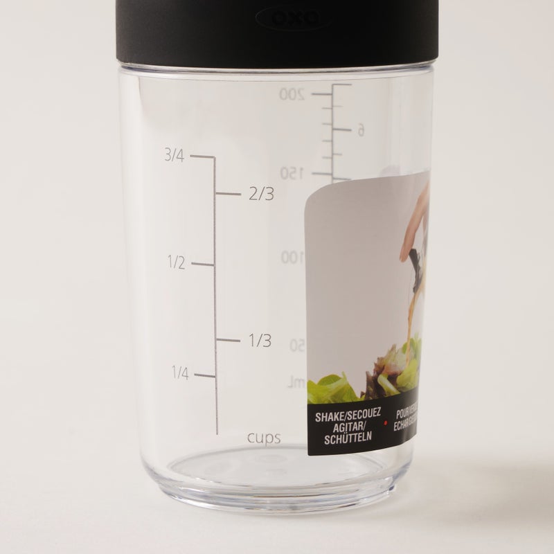 OXO salad dressing plastic shaker 236ml, 6.8"* 2.4"* 2.4" - Image 4