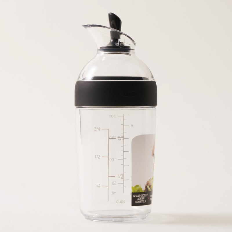 OXO salad dressing plastic shaker 236ml, 6.8"* 2.4"* 2.4" - Image 1