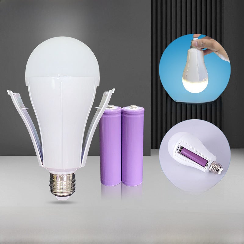 Emergency LED Bulb E27 Energy Saving Detachable LED removable battery emergency bulb (85-265V) 
