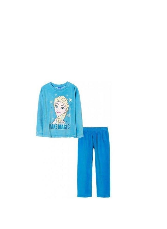 Disney Frozen ELSA girls coral fleece pyjamas  by Kids TV - Image 1