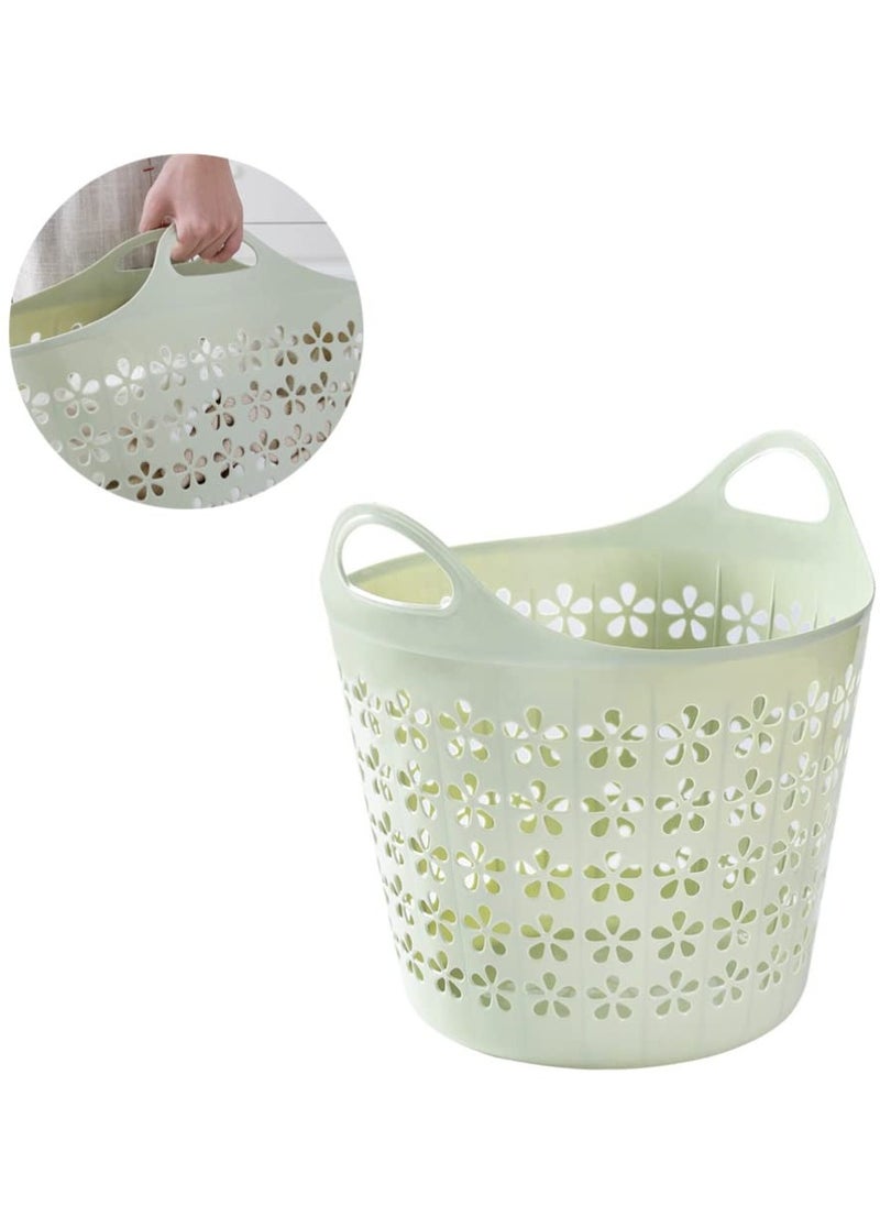 VIO Flexi Plastic Laundry Bin Multi Purpose Flexible Laundry Storage Basket Hamper Light Weight and Durable Large Dirty Clothes Organizer Basket with Handles 40 Litre Toys Soft Toys Bin  - Image 5