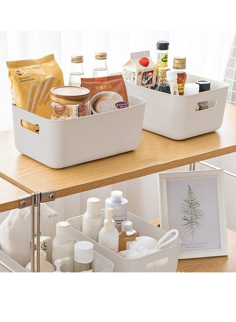 DUSALA Small Storage Bin Durable Storage Basket Cabinet Organizer - Image 4
