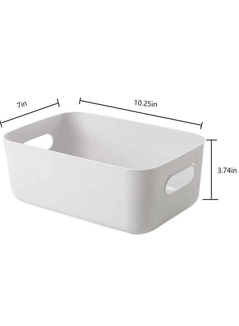 DUSALA Small Storage Bin Durable Storage Basket Cabinet Organizer - Image 2