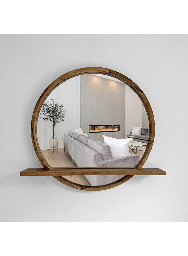 أرت وود مرايا بني 60 * 60 سم