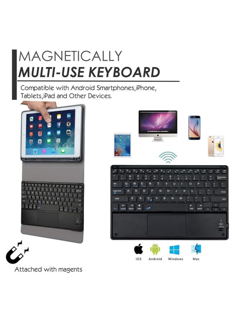 ELTRAZONE ELTERAZONE iPad Keyboard Case for iPad Apple iPad Pro 11 2018/2020/2021 iPad Cover with Keyboard Built-in Touchpad & Pencil Holder (for iPad 11", Black) - Image 2