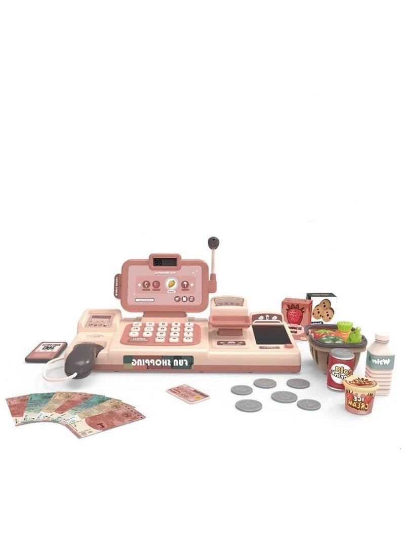 أكاليكس لعب سوبر ماركت تسجيل النقدية أمين الصندوق لعب للأطفال - Image 1