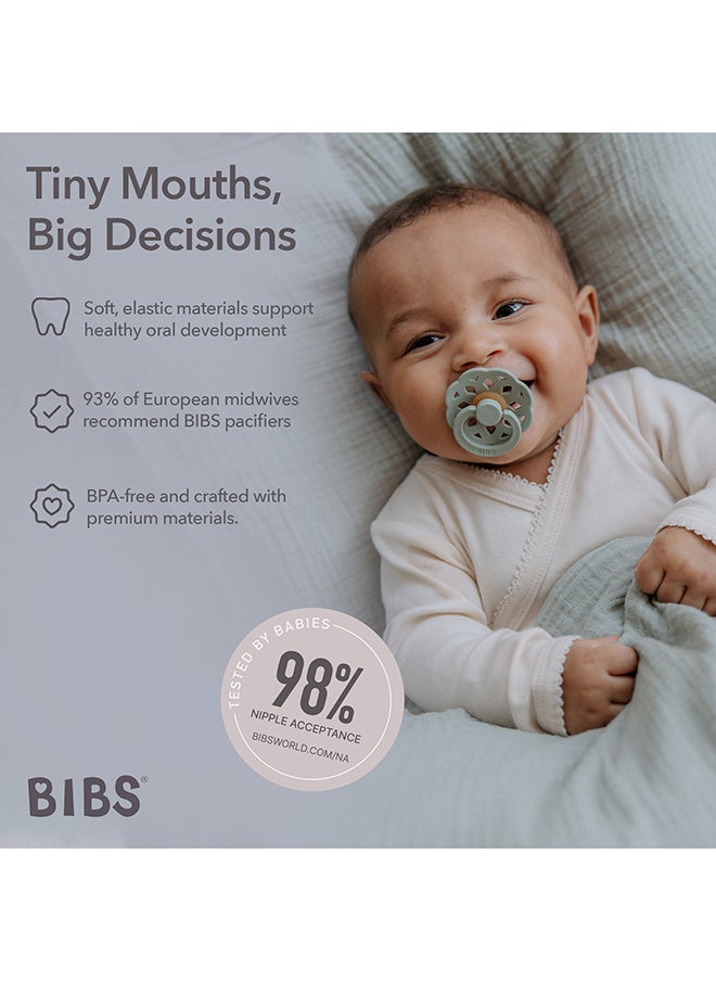 BIBS - عبوة من قطعتين من بوهيم لاتكس S2 كلاود وأحمر الخدود - Image 1
