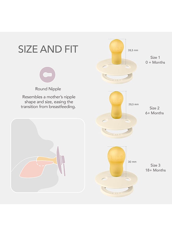BIBS - عبوة من قطعتين من بوهيم لاتكس S2 كلاود وأحمر الخدود - Image 1