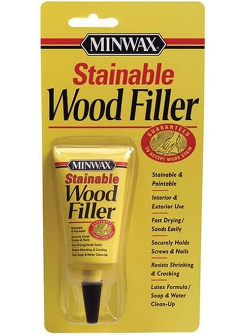 Minwax 6Pack of 1 oz Minwax 42851 Stainable Wood Filler Natural InteriorExterior Wood Filler 