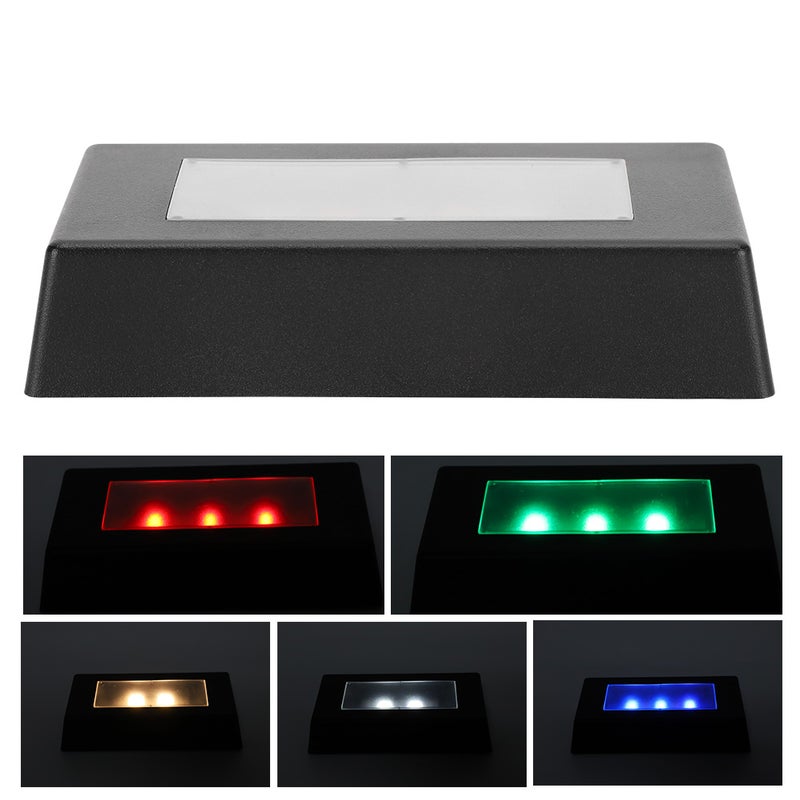 LED Display Base Color Changing Light Stand with USB Cable for 3D Crystal Statues Jewelry - Image 1