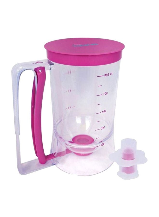 docooler Batter Dispenser Baking Tool Clear/Purple 900ml - Image 1