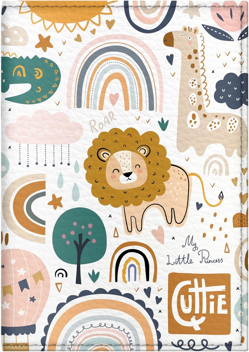Quttie Passport Cover for Kids, Women and Men, Cute Travel Passport Holder (Animal Pattern) - Image 1