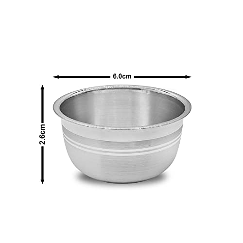 MAA SILVER Pure Silver Bowl Katori BIS Hallmarked Perfect for Home, Office, Gifting, Baby, Puja (97% Purity)(20 Grams Silver) - Image 5
