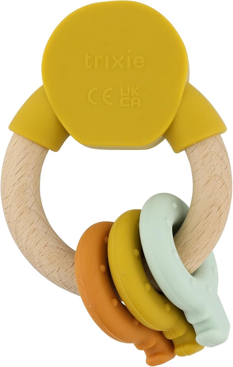 Trixie Wooden Silicone Activity Ring Mr. Lion - Image 2