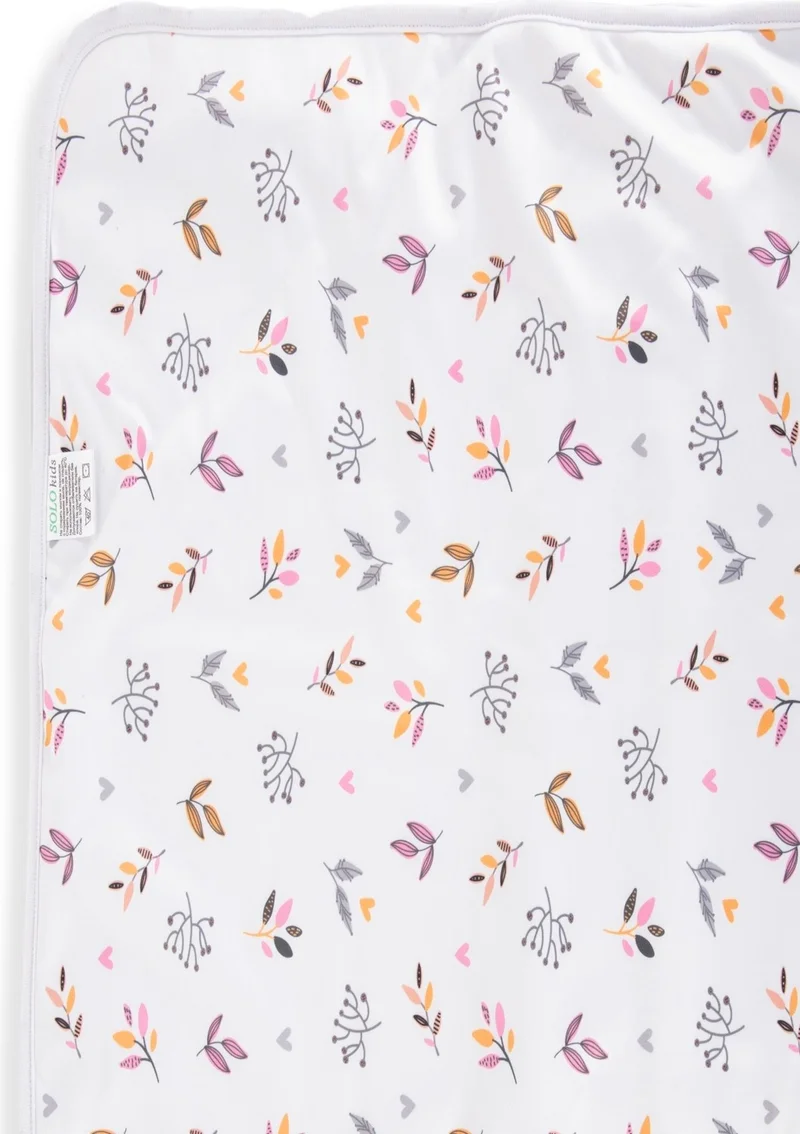 Podium Giyim Podium Clothing New Season Leaf/heart Microflex Layer Waterproof 100% Cotton Multi-Purpose Baby Blanket