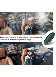 Neewer Neewer 77mm Polarizing Filter 30 Layer Multi Resistant Nano Coatings Circular Polarising Filter(CPL) Reduce Glare/Enhance Contrast/Ultra Slim/Reduces Reflection/HD Optical Glass Polarizer Filter  - Image 5