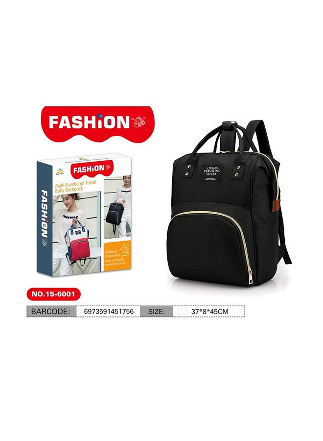 Multifunctional Multipocket Lightweight And Comfortable Diaper Mommy Bag-Black - Image 4