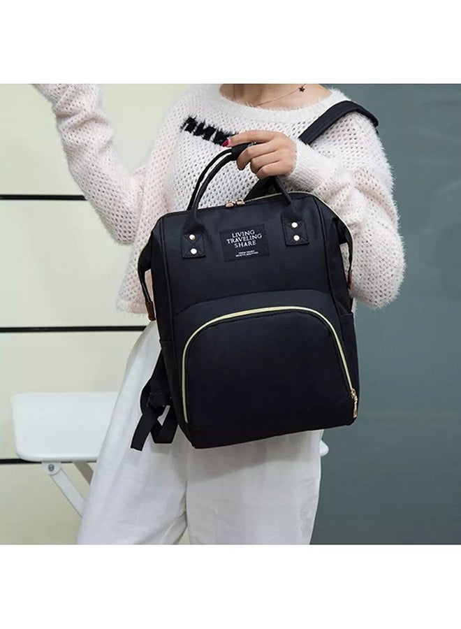 Multifunctional Multipocket Lightweight And Comfortable Diaper Mommy Bag-Black - Image 3