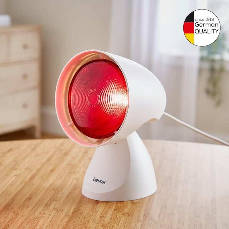 Beurer IL21 Infrared Heat Lamp Warm and soothing infrared light Helps ease muscle aches and joint stiffness Speed recovery from the common cold Improve complexion With 5 angles of inclinatio - Image 3