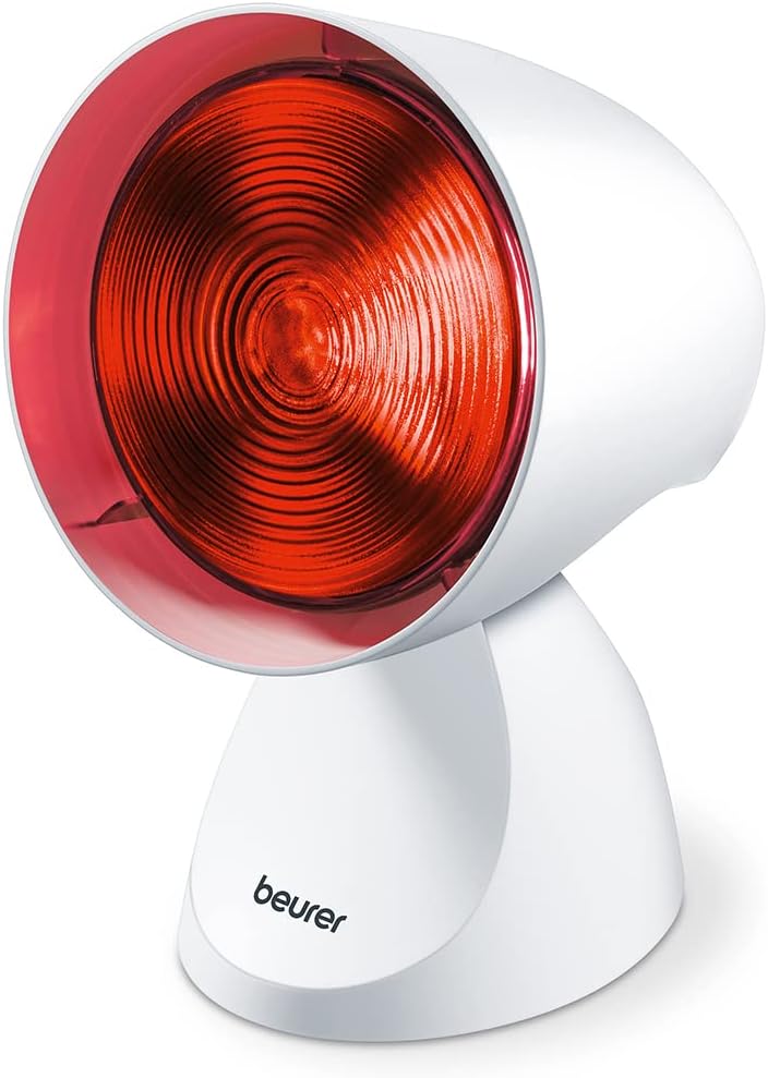 Beurer IL21 Infrared Heat Lamp Warm and soothing infrared light Helps ease muscle aches and joint stiffness Speed recovery from the common cold Improve complexion With 5 angles of inclinatio - Image 1