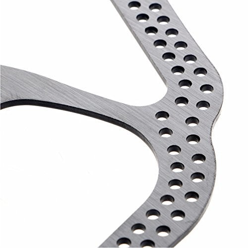 Litetop 160mm Disc Brake Rotor with 6 Bolts Stainless Steel Bicycle Rotors Fit for Road Bike, Mountain Bike, MTB, BMX (Stainless Steel, 2pcs) - Image 3