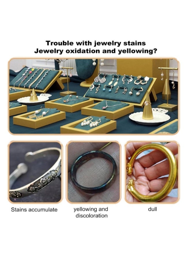 منظف ​​مجوهرات الذهب والفضة 120 مل محلول تنظيف سريع للمجوهرات | مضاد للتشويه والصدأ وملمع للفضة، منظف مجوهرات لطيف للذهب والنحاس والأحجار الكريمة - Image 2