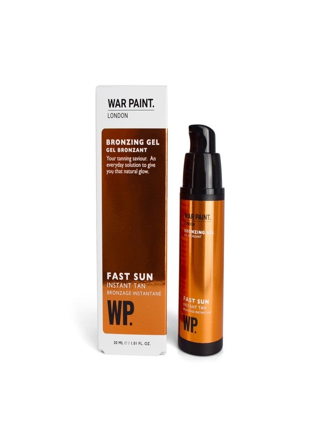 War Paint for Men Fast Sun Face Bronzing Gel, Creates Instant Natural, Sun-Kissed Look, Fast-Absorbing and Buildable Formula with Willow Bark Extract 30ml - Image 1
