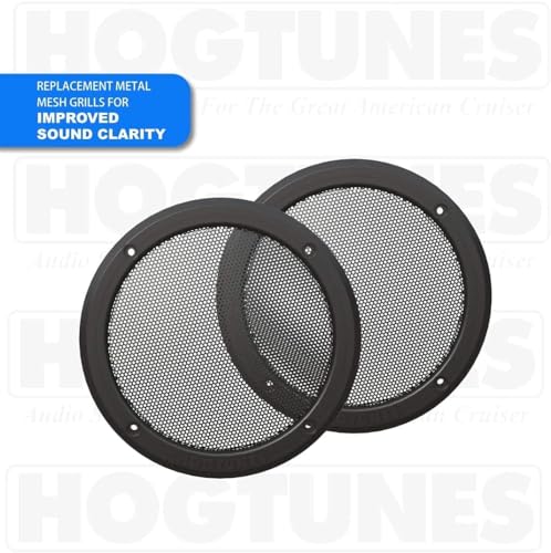 Hogtunes Rear-RM Grill Rear Speaker Grills (2 Pack), Fits 2014-2024 Harley-Davidson Motorcycles - Image 2