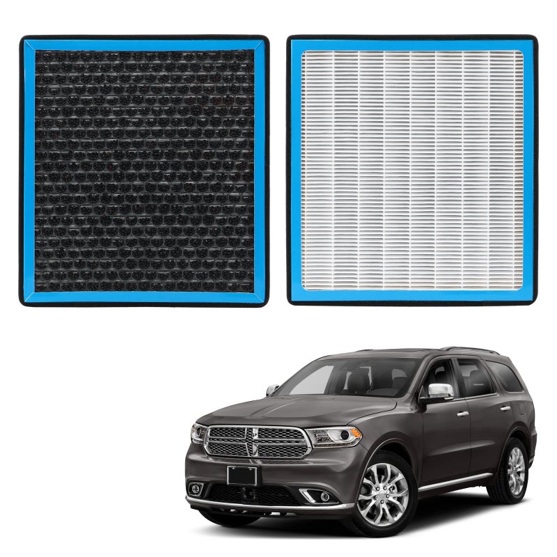 1HEPA Cabin Air Filter Replacement 6040C Compatible with Dodge DurangoJeep Grand Cherokee 2011 2012 2013 2014 2015 2016 2017 2018 2019 2020 2021