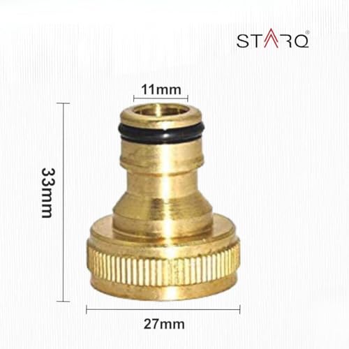 STARQ Metal inlet brass nozzle for high pressure washer golden - Image 3