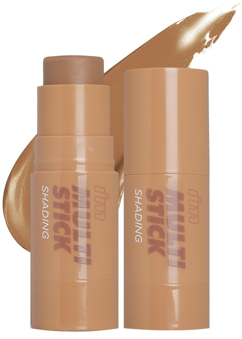 I'M MEME Shading - I'm Multi Stick 001 Bronzer | Easy Blending, Matte Finish, Suitable for Beginners, Lightweight Formula, Natural Contour Makeup, Daily Use, Natural Blur Effect, 0.24 Oz