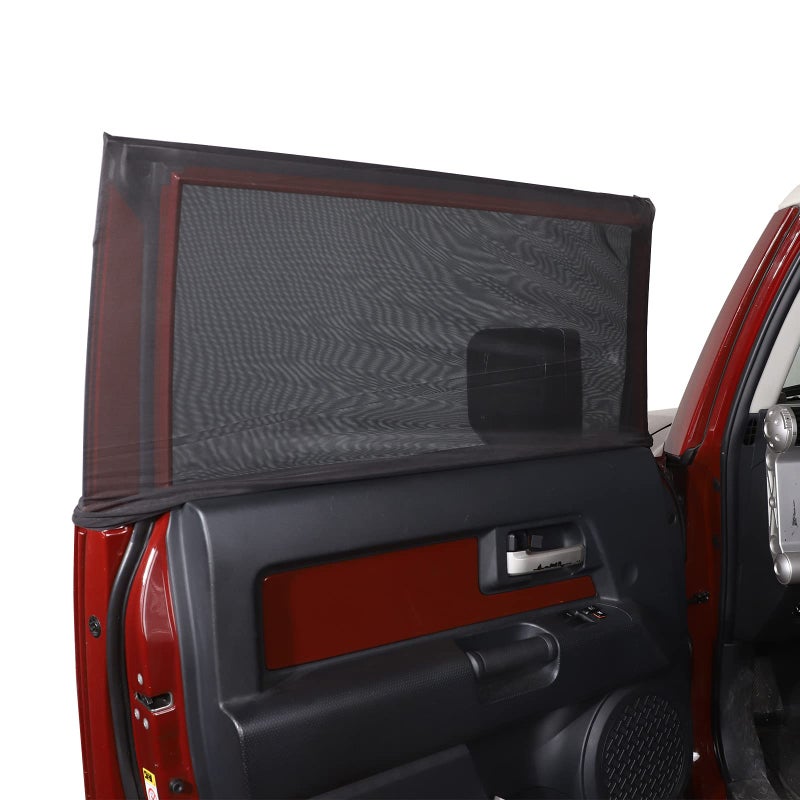 LLKUANG 100 Protection from Bugs for Toyota FJ Cruiser 20072021 Shade Breathable Mesh Car Curtains DoorWindow Net Car Window Screens for Camping2Pcs