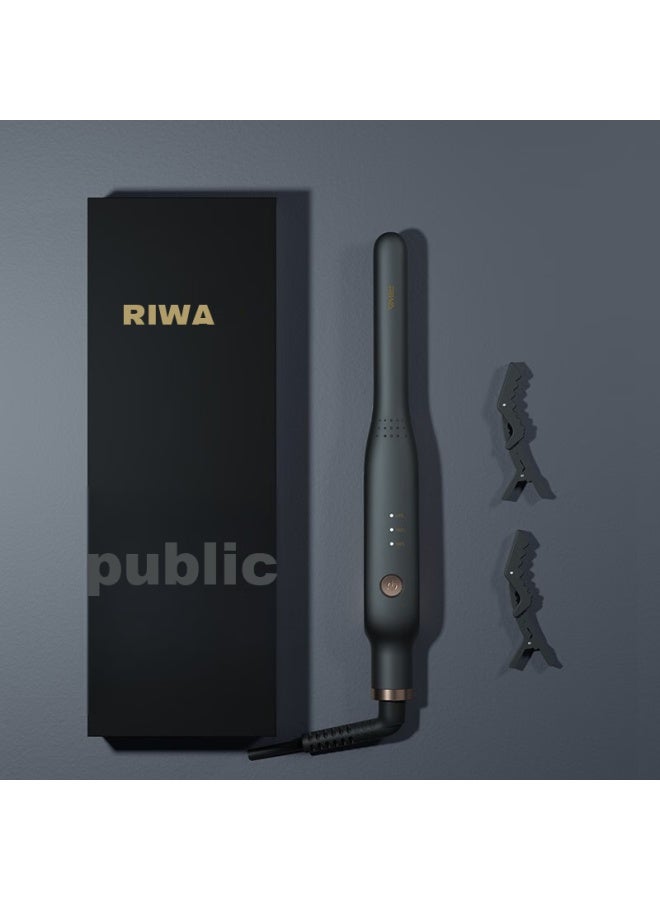 Riwa Men's Straight Flat Iron, Aluminum Foil Curling Iron, Negative Ion Volumizing Flat Iron, 13mm Ultra-narrow Men's Short Hair Flat Iron Rb-8250 - Image 4