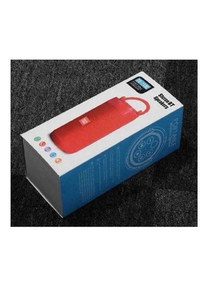 Generic Tg113c Portable Bluetooth Speaker With Fm Radio Tf Card Aux Surround Bass Subwoofer - Blue  - Image 3