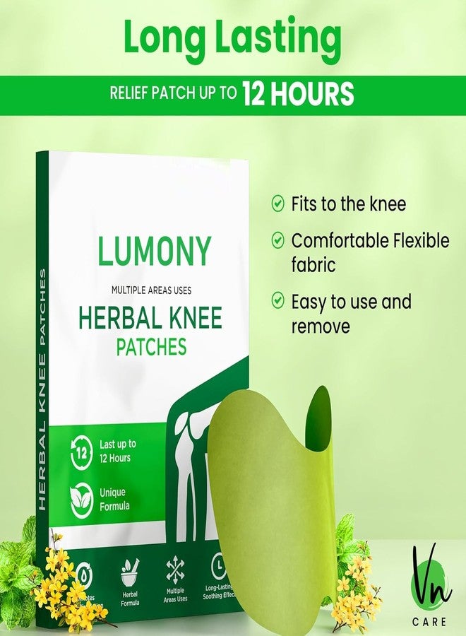 LUMONY® Herbal Pain Relief Patches (Pack of 20pcs) Knee Pain Patches (Specially Designed for Knee Joints) | 100% Safe & Natural Knee Pain Relief Products | Instant Relief | No Side Effects - Image 2