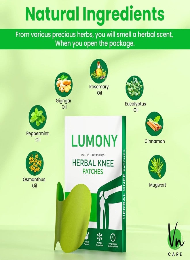 LUMONY® Herbal Pain Relief Patches (Pack of 20pcs) Knee Pain Patches (Specially Designed for Knee Joints) | 100% Safe & Natural Knee Pain Relief Products | Instant Relief | No Side Effects - Image 3