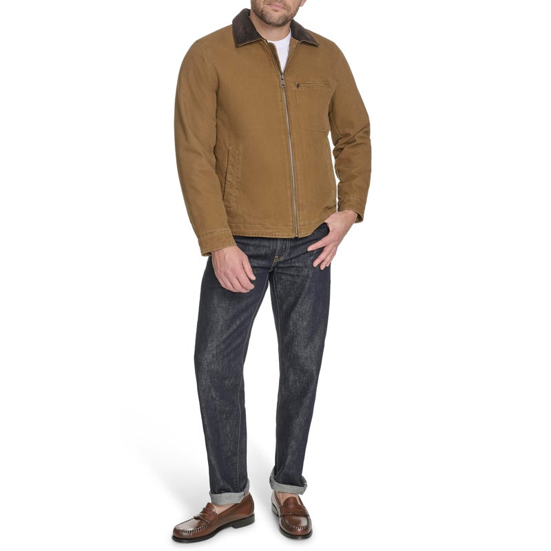 Levi's Men's Cotton Depot Jacket with Corduroy Collar, Worker Brown, X-Large - Image 4