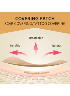 Jaysuing Tattoo Covering Up Sticker Ultra Thin Patch, Tattoo Concealing Tape Breathable And Waterproof Skin Concealing Tape Tattoo Flaw Conceal Sticker Patch Scar Cover Sticker (6PCS Skin Primary Color)  - Image 5