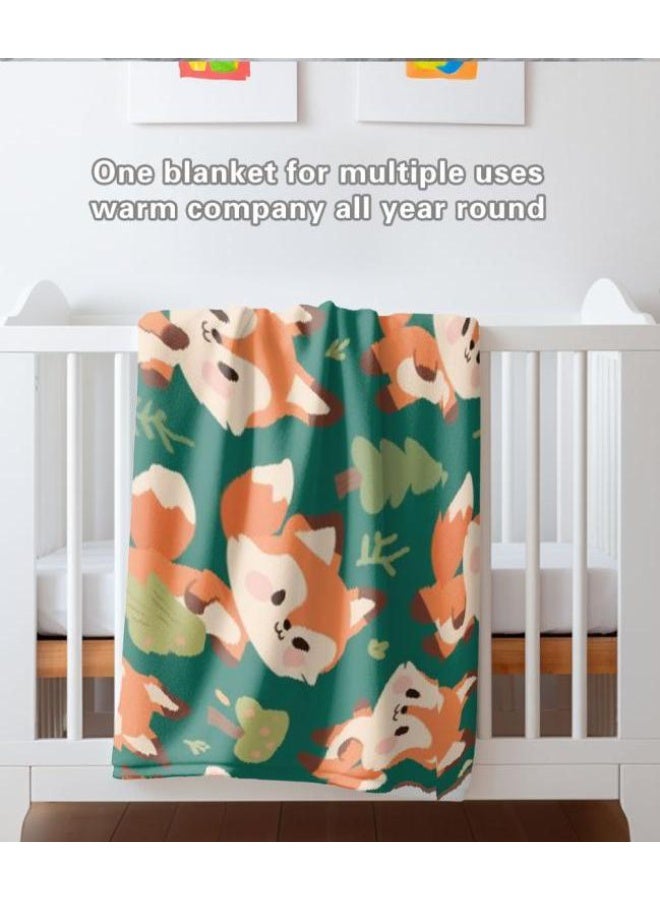 general Baby and children's cartoon flannel thin blanket (warm and comfortable, suitable for sleep, game use) 70cm*100cm