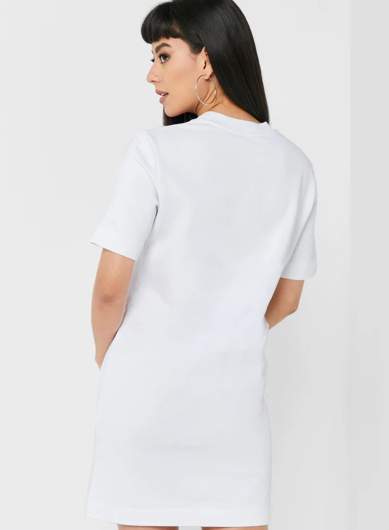 Love Moschino Round Neck Graphic Dress