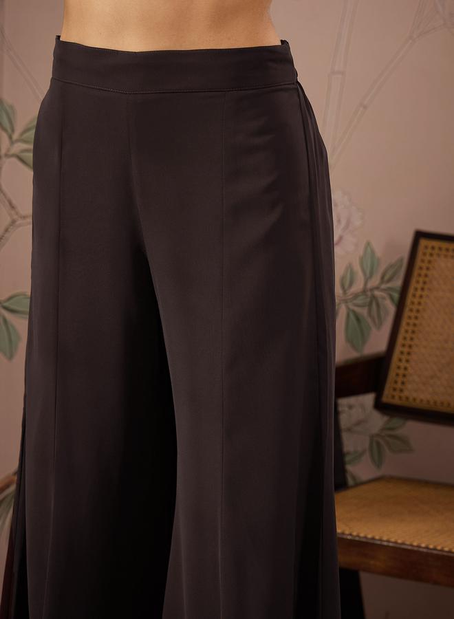 SASSAFRAS Embellished Sequins Kurta with Solid Palazzo Pants Set by Styli - Image 5