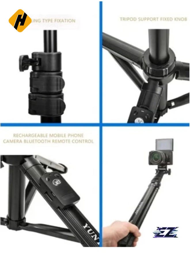 HuHa - Bluetooth Selfie Stick with Extendable Tripod Stand – Camera Phone Holder for iPhone & Android with Wireless Remote Control - Image 1