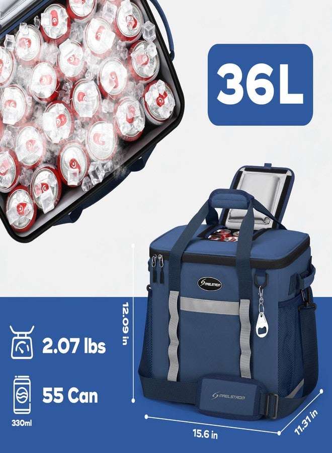 Maelstrom Soft Cooler Bag, Collapsible Soft Sided Cooler for 55 Cans, Camping & Beach Travel, Leakproof Camping Cooler, Blue - Image 5