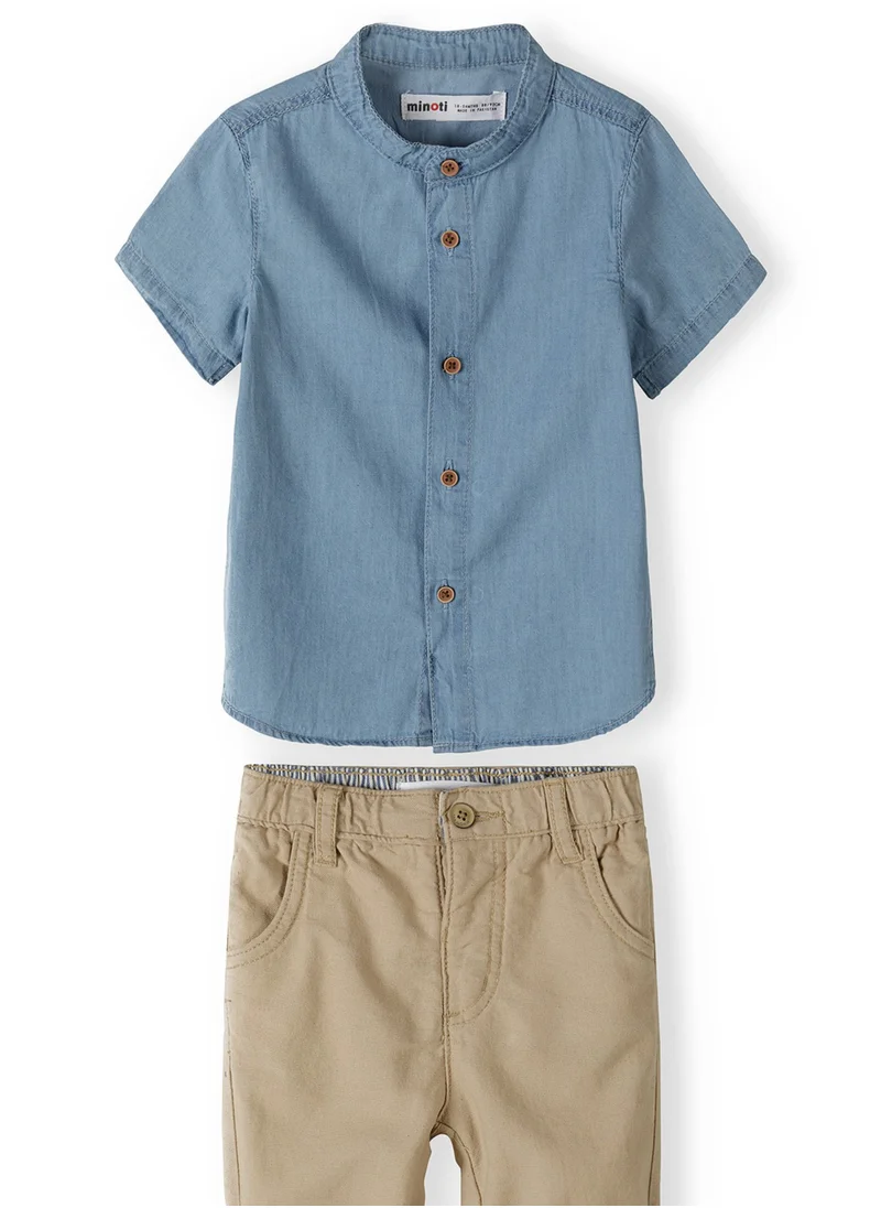 مينوتي Kids Shirt & Linen Short Set