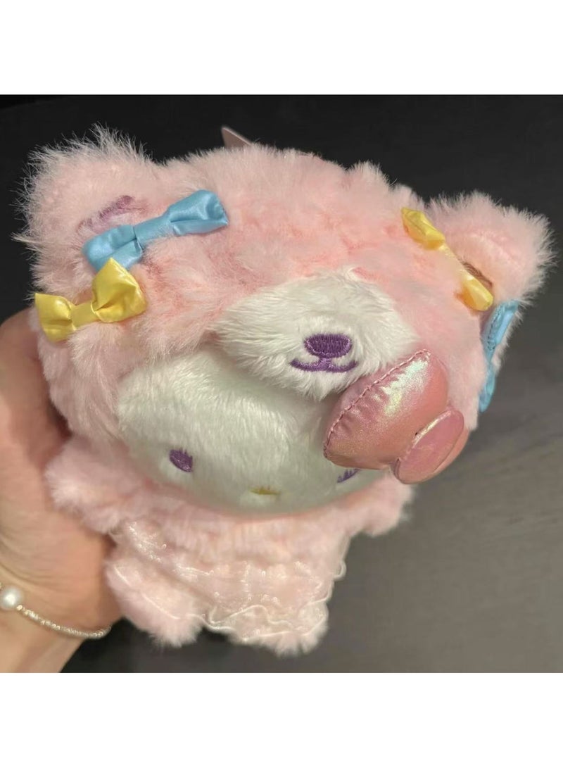 عام علقة حقيبة على شكل كيتي، دمية محشوة لطيفة بمفاتيح، يمكن تقديمها كهدية للأصدقاء والمعجبين. - Image 3