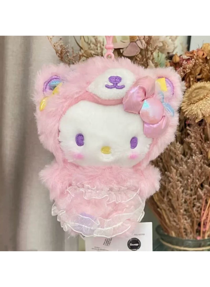 عام علقة حقيبة على شكل كيتي، دمية محشوة لطيفة بمفاتيح، يمكن تقديمها كهدية للأصدقاء والمعجبين. - Image 2