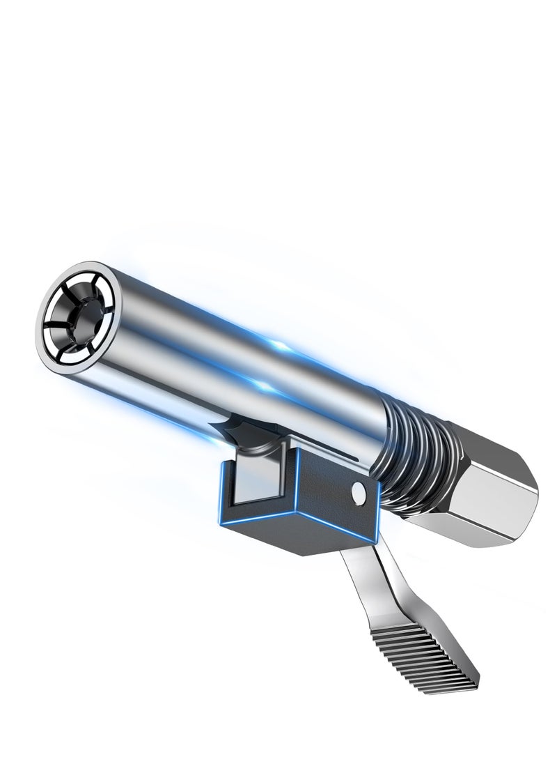 SYOSI Grease Gun Coupler Grease Gun Tip & 6 Locking Jaw Strong Lock-on 12000 PSI High-Pressure Duty Quick Release Grease Coupler Grease Gun Fittings Compatible with All Grease Guns 1/8" NPT Fittings 1Pcs  - Image 1