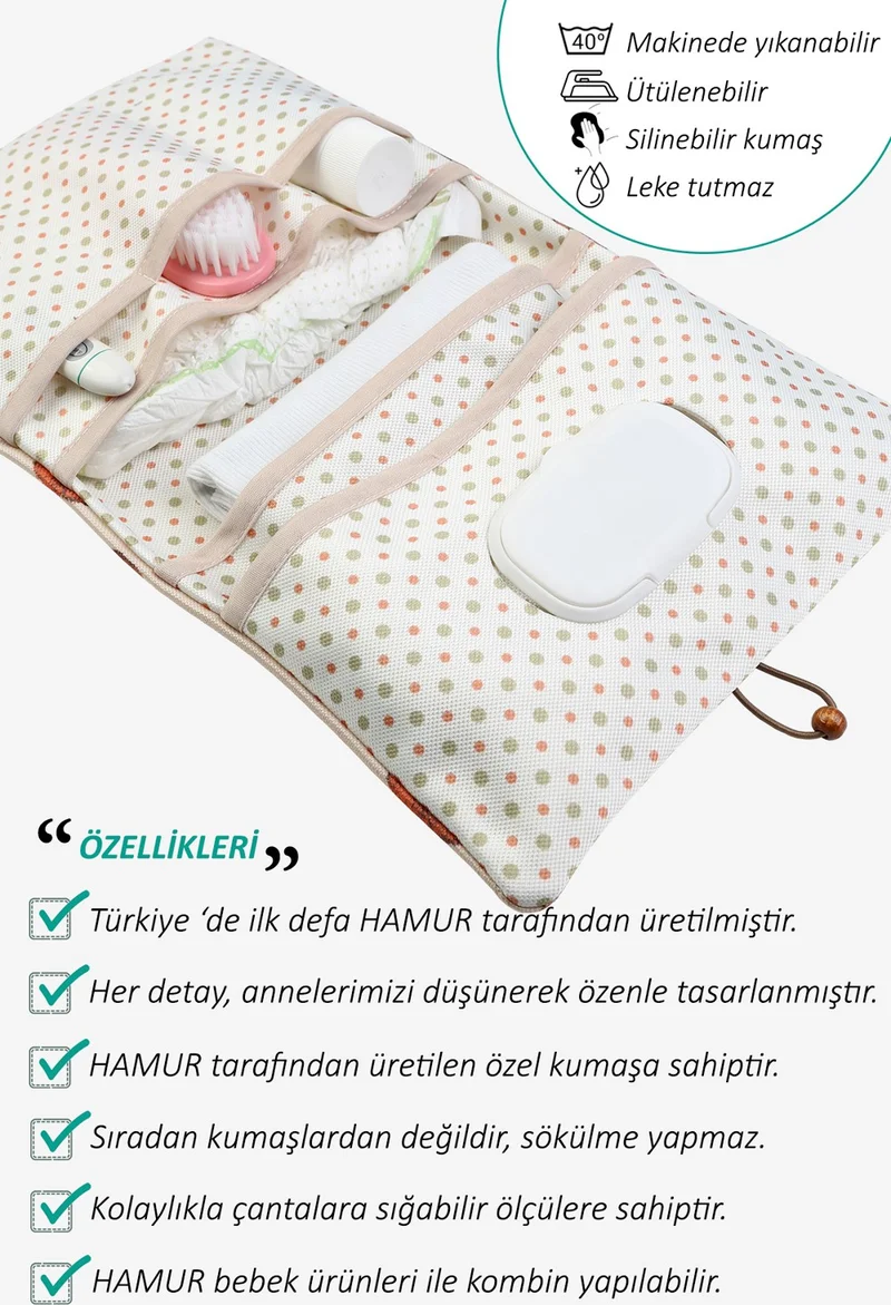 Hamur Mother Baby Care Bag Newborn Diaper Changing Organizer Bag Organizer Urcin